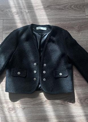 Чорний піджак zara