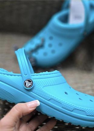 Сабо на меху crocs lined j6-24cm