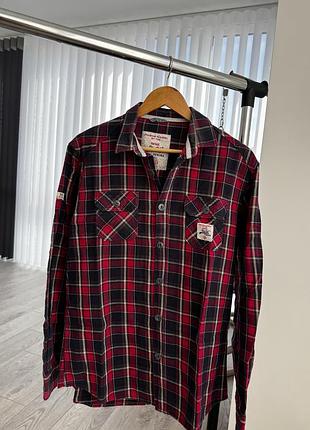 Чоловіча сорочка superdry у клітинку