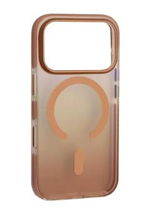 Чохол mystik magsafe case for iphone 17 pro/18 pro brown