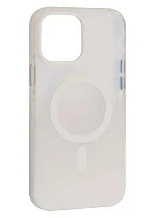 Чохол mystik magsafe case for iphone 13 pro max white