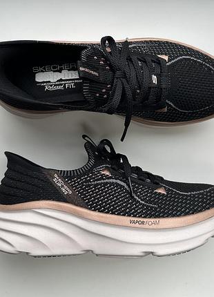 Кросівки жіночі skechers slip-ins dlux vapor black
