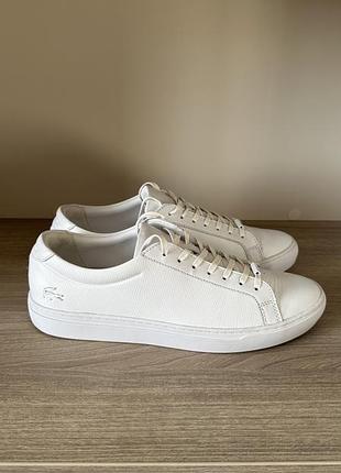 Шкіряні кеди lacoste чоловічі