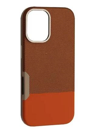 Чохол two ifferent leather case magsafe для iphone 16 brown