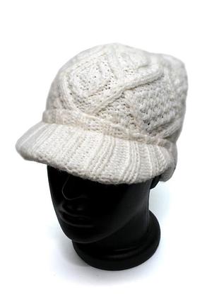 Женская шапка dakine белая с дашком dk8680028
