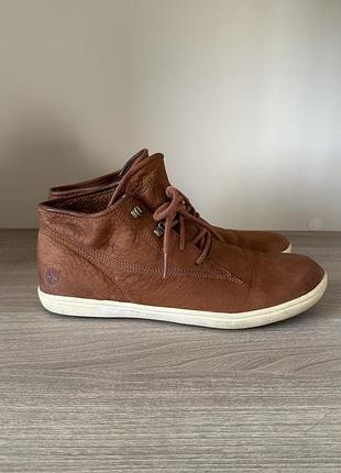 Високі шкіряні кеди timberland