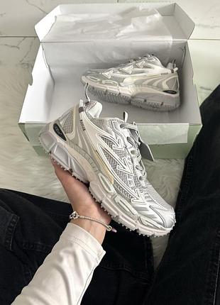 Кроссовки унисекс off-white be right grey silver