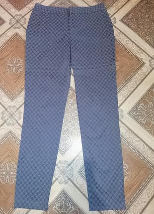 Жіночі брюки moddison фіолетові з візерунком eur 36