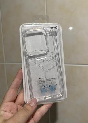 Прозорий силіконовий чохол для xiaomi redmi note 14 5g