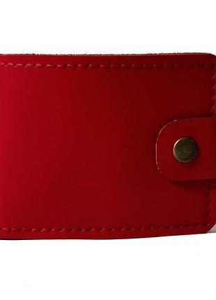 Красный кожаный мужской кошелек gofin skg-10005