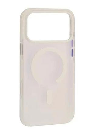 Чохол mystik magsafe case for iphone 17 pro max/18 pro max white