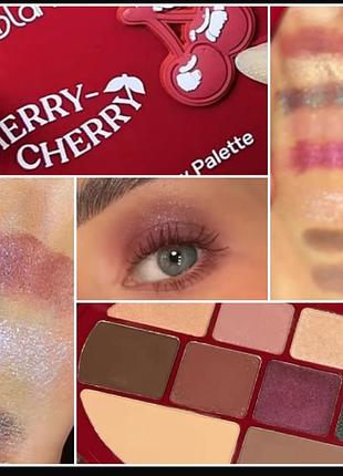 Glambee cherry cherry eyshadow palette 01 палетка для очей