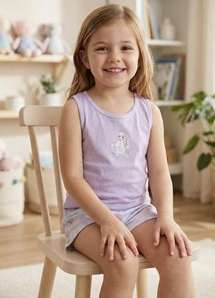Майки для дівчинки primark анна ельза, 3 шт, розмір 104 (3-4 роки)