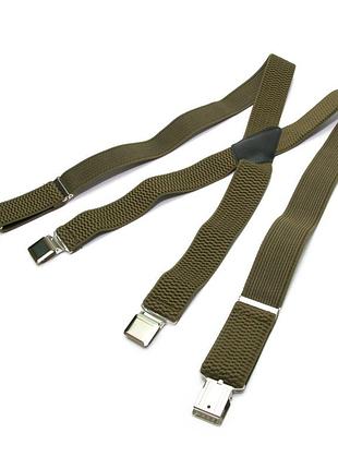 Подтяжки мужские хаки х образные 4 см pbx-5541