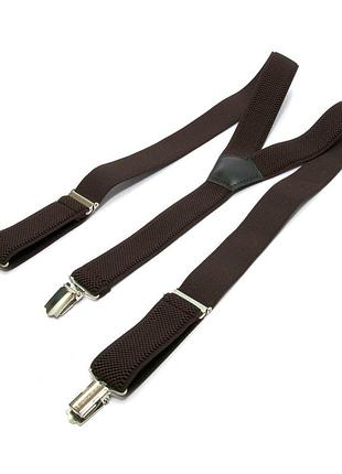 Подростковые подтяжки gofin темно-коричневого цвета pbt-4246