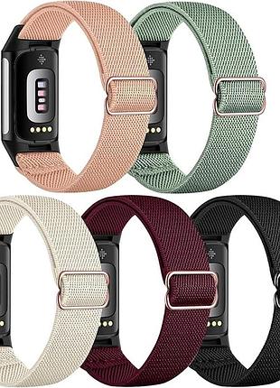 Набір з 5 еластичних ремінців gugobit для fitbit charge 6 / fitbit charge 5
