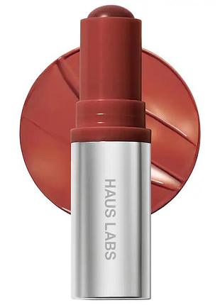 Румʼяна у стіку haus labs color fuse longwear hydrating glassy lip + cheek blush balm stick