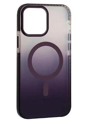Чохол mystik magsafe case for iphone 13 pro max purple