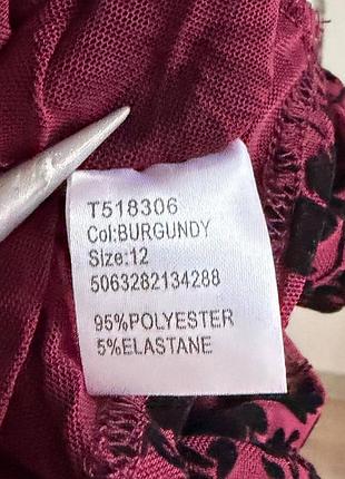 Асиметрична блуза з оксамитовим візерунком 8