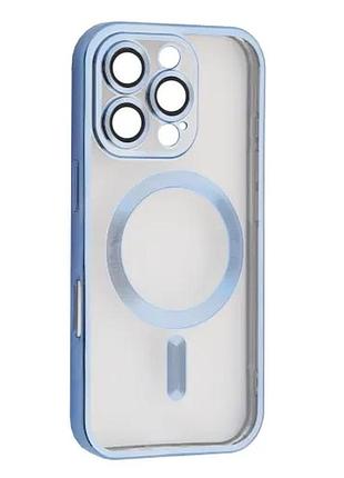 Чохол shining camera magsafe for iphone 16 pro max lilac