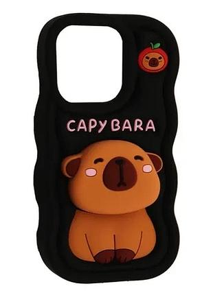 Чехол capybara for iphone 16 pro max black