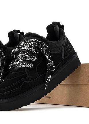 Зимние ботинки мех ugg lowmel black ❄️
