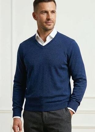 Мужской свитер, джемпер jasper conran 100% мериносовая шерсть, размер xl.
