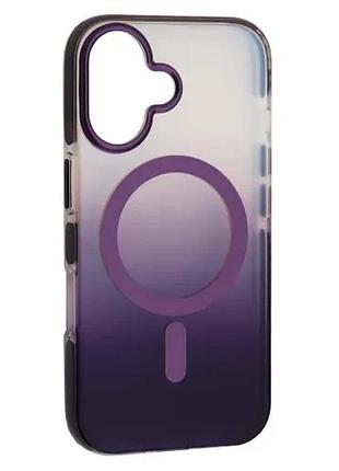 Чохол mystik magsafe case for iphone 16 purple