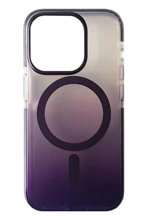 Чохол mystik magsafe case for iphone 14 pro purple