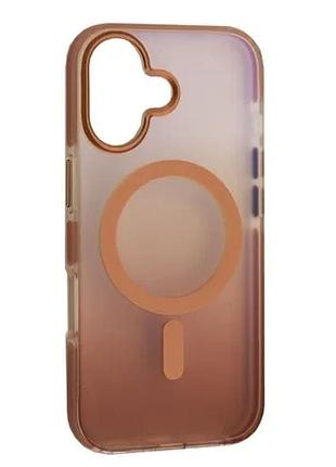 Чохол mystik magsafe case for iphone 17 brown