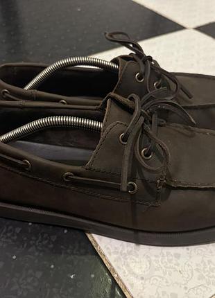 Чоловічі мокасини zara коричневі 29 см