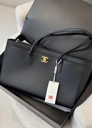 Сумка жіноча chanel тоут чорна черная