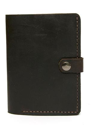 Кожаное мужское портмоне gofin коричневое skg-10007