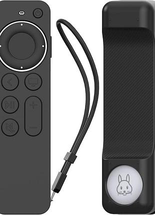 Чехол для пульта дистанционного управления ahastyle для apple tv siri remote 4k 2021 с держателем для airtag (airtag не включен)