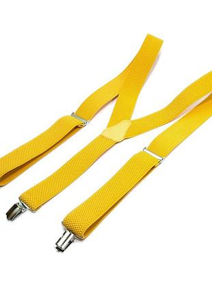 Подтяжки gofin желтые y образные 3,5 см pbp-4641