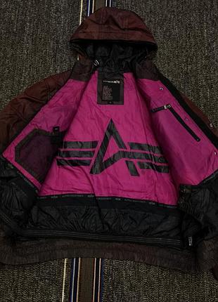 Архівна куртка alpha industries — iridescent burgundy