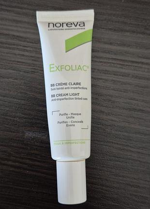 Bb крем noreva exfoliac bb crème claire для проблемной кожи