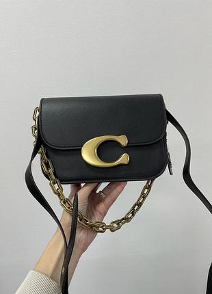 Сумка coach idol bag black/gold