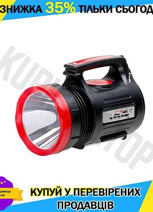 Ku фонарь аккумуляторный intertool universal fit 1led 5вт с солнечной панелью для кемпинга и туризма с uni2l_k