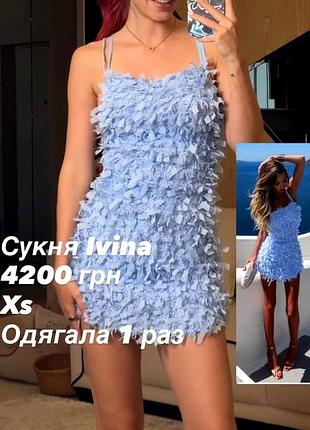 Коротка сукня жіноча ivina блакитна xs