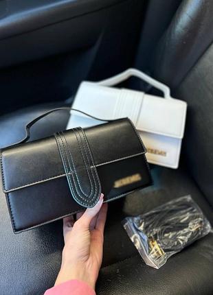Сумка жіноча jacquemus чорна, біла