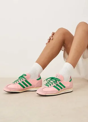 Кросівки жіночі adidas originals sl 72 og рожеві  легкі літні