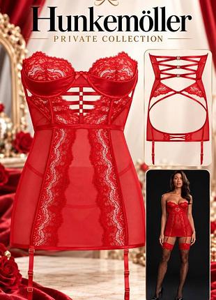 Комбинация женская красная отворотная private collection hunkemoller.