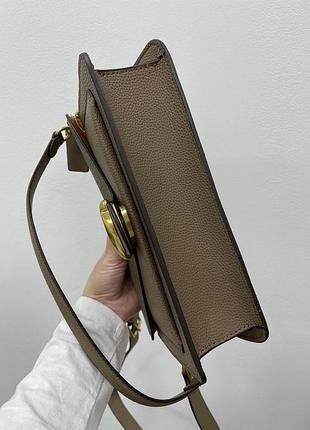 Сумка coach tabby shoulder bag 26  dark stone/gold 3