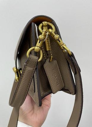 Сумка coach tabby shoulder bag 26  dark stone/gold 4