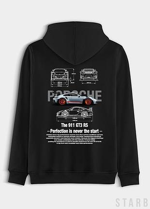 Худі porsche 911 gt3 rs чорне
