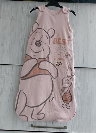 Теплий спальний мішок george disney на 6-12м 68-80см 2,5tog