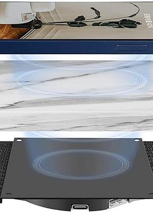 Невидимое беспроводное зарядное устройство 10w – под стол, для iphone magsafe, зарядка сквозь поверхность 5-15 мм + адаптер pd