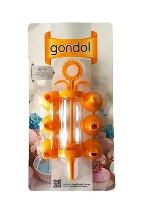 Кондитерский шприц с насадками для крема 7 штук пластиковых gondol шприц кондитера пластиковый l 23 cm