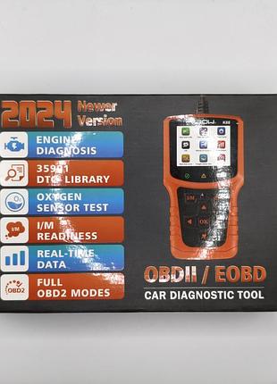 Автосканер obd2 vpow k88 автомобільний діагностичний прилад для виявлення та скидання помилок двигуна check engine діагностика obd ii eobd